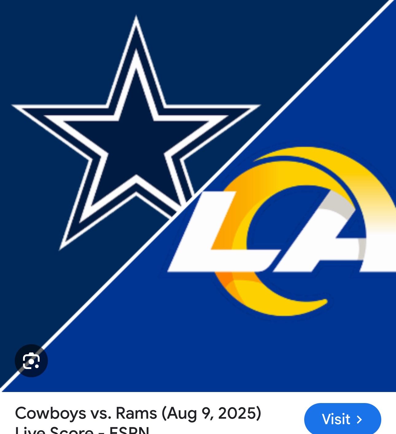 LA Rams V’s Cowboys