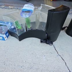 Aqueon Betta Falls Black Fish Tank Aquarium / Quite Waterfall Filter
