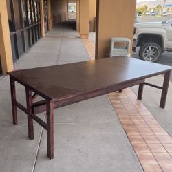 Nice Wide Table With a computer Shelf