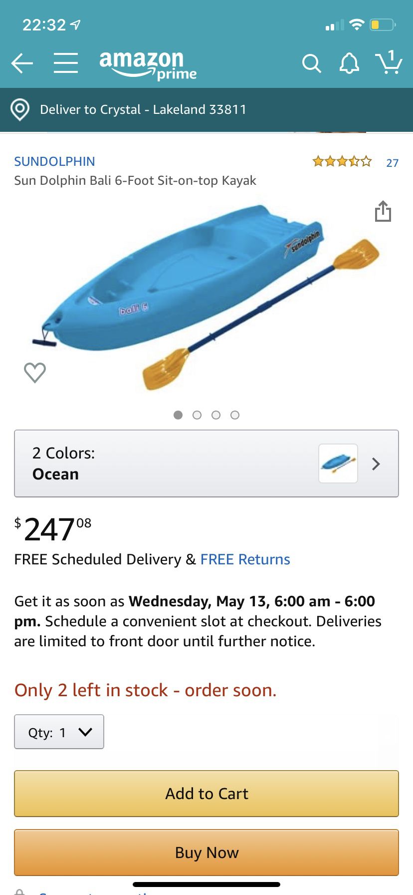 Sundolphin kayak