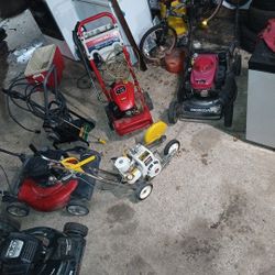 Lawn mowers pressure washers and edges