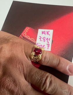 14K Solid Gold Ring For Wedding 7.8Gr Size 9