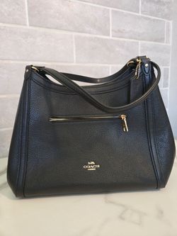 Authentic Coach Kristy Shoulder Bag – Black Pebbled Leather