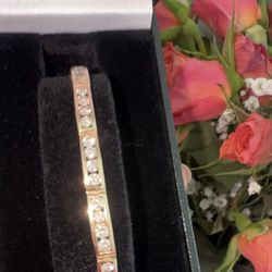 18 Ky Gold Real Daimond Bracelet 