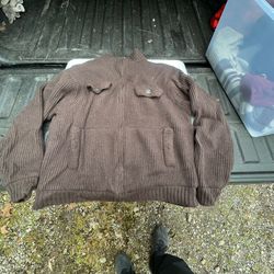 Hawke & Co. Outfitter, fur lined zip-up men’s coat, XXL, brown 