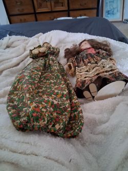 Two Vintage Handmade Dolls