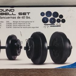 40 Pounds Dumbbell Set 