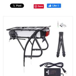 New Ebike Battery And Rack Combo