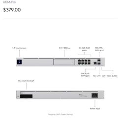 Unifi Dream Machine Pro w/1TB WD Drive