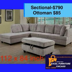 BRAND NEW -Free Delivery. Sectional, Sofa , Couch