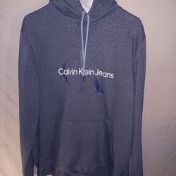 Calvin Klein Blue Hoodie (Large)