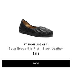 Brand New ETIENNE AIGNER Suva Espadrille Flat for Sale