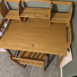 Bamboo Kids Desk And Chair Set
