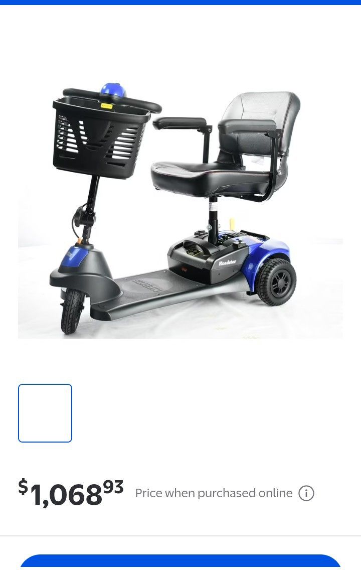 3 Wheel Mobility Scooter. 4 Months New