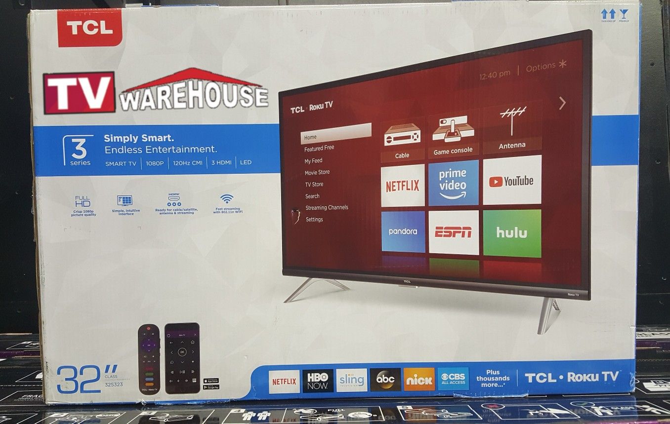 32" TCL Roku Smart LED 1080p