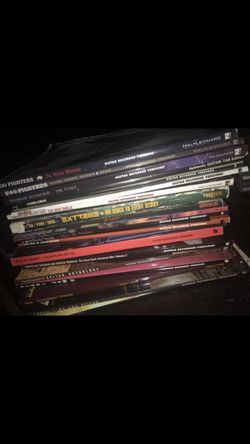 Guitar music books and guitar world mags.