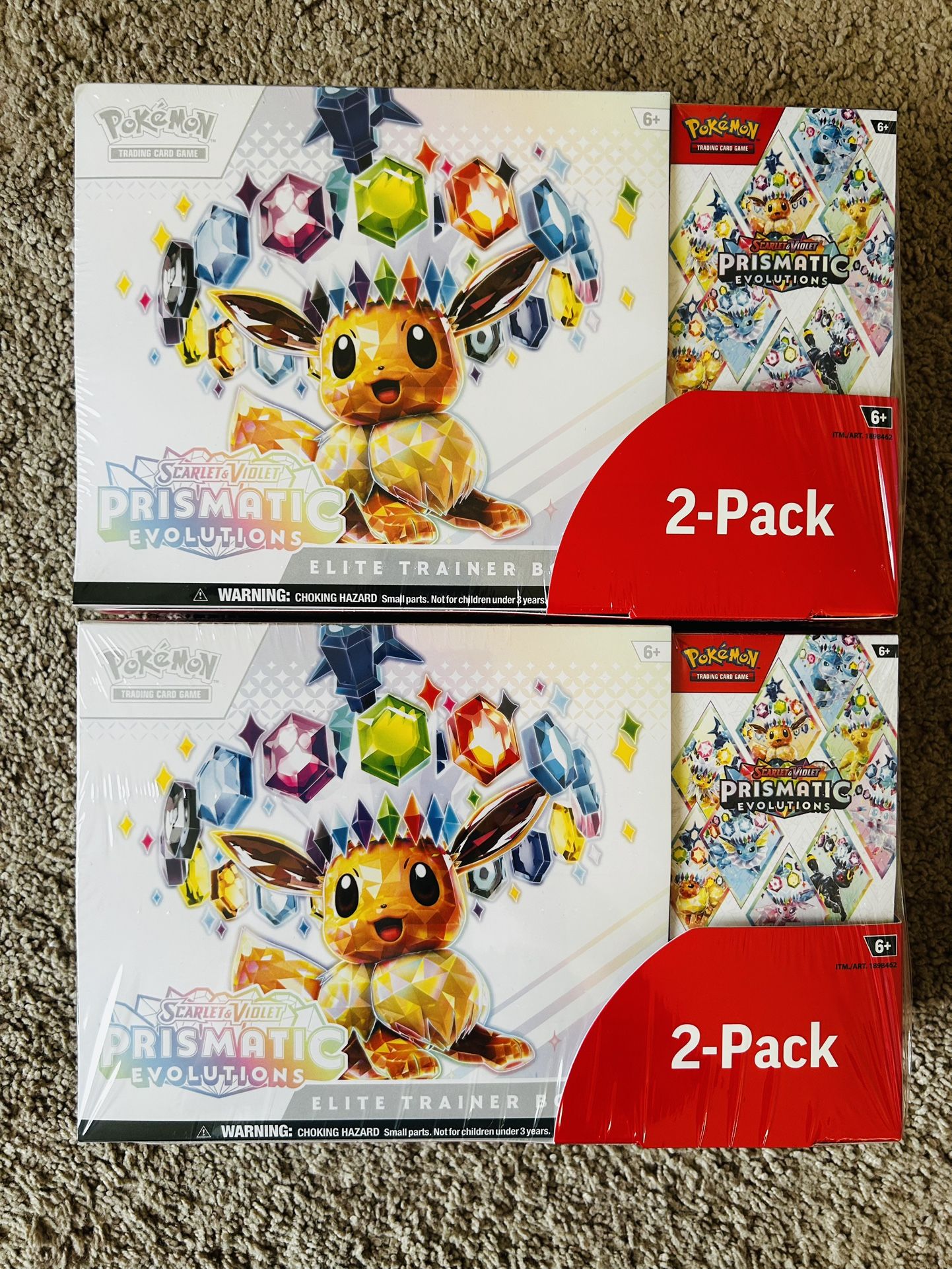 Costco Pokemon Prismatic Evolutions 2-Pack Elite Trainer Box and Booster Bundle