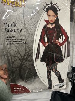 Dark beauty kids costume