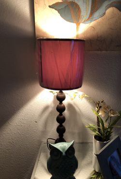 Beautiful side table lamp set