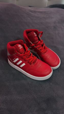 Adidas Drop Step High-Top Sneakers Red