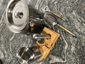 Stainless Steel Ice Bucket Bar Set