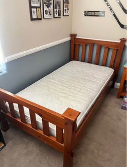 Pottery Barn Twin bed and mattress