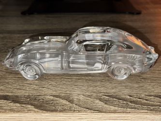 Jaguar E-type 24% Lead Crystal Ornament Paperweight Magic Cristal Nachtmann