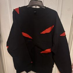 Black Hoodies With Red Straps 