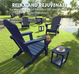 ❤️‍🔥 Folding Adirondack Chair Set of 3Fire Pit Chairs Set of 3 $210