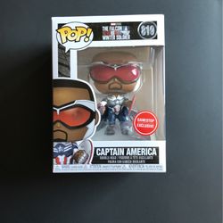 The Falcon And The Winter Soldier Captain America Funko Pop GameStop Exclusive