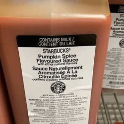 Starbucks Pumpkin Spice Syrup 