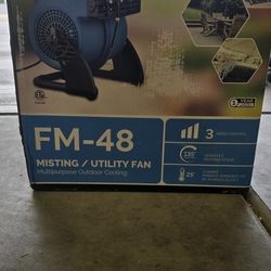 Multipurpose Outdoor Cooling Misting/ Utility Fan **Brand New**