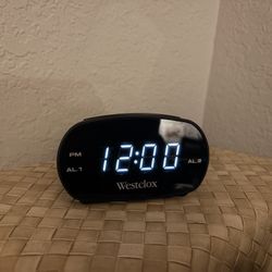 Westclox Dual Alarm Clock - Black