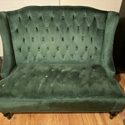 Velvet Green Sofa