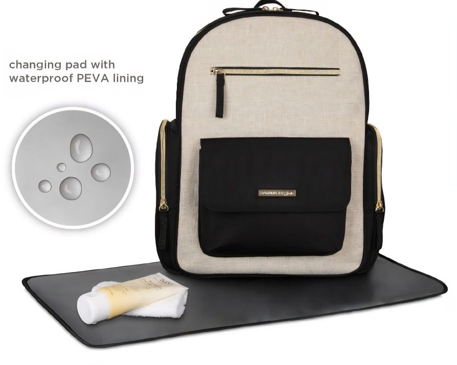 Bananafish Studio Linen Back Pack Diaper Bag, Infant/Toddler