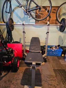 Bench and weights
