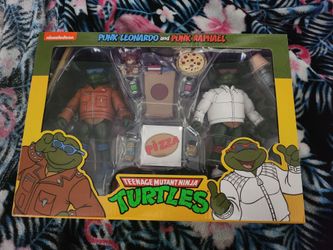 TMNT NECA Punk Leonardo & Raphael 2 Pack (Pick Up In Shafter)