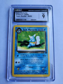 Pokemon Dark Wartortle Team Rocket 46/82 - CGC Mint 9