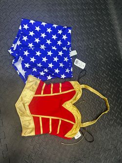 Wonder Woman Costume Top and Short Set