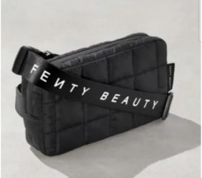 Fenty Beauty Black Quilted Belt Bag Purse