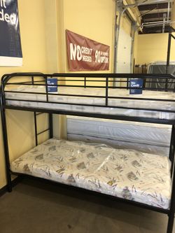 Bunk Bed with Mattresses