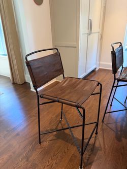 Four Hands Wharton Barstool x3