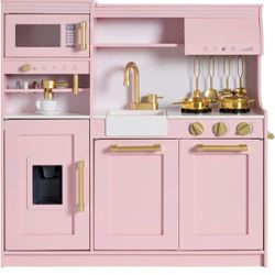 Toddler Pretend Play Kitchen (Pink)