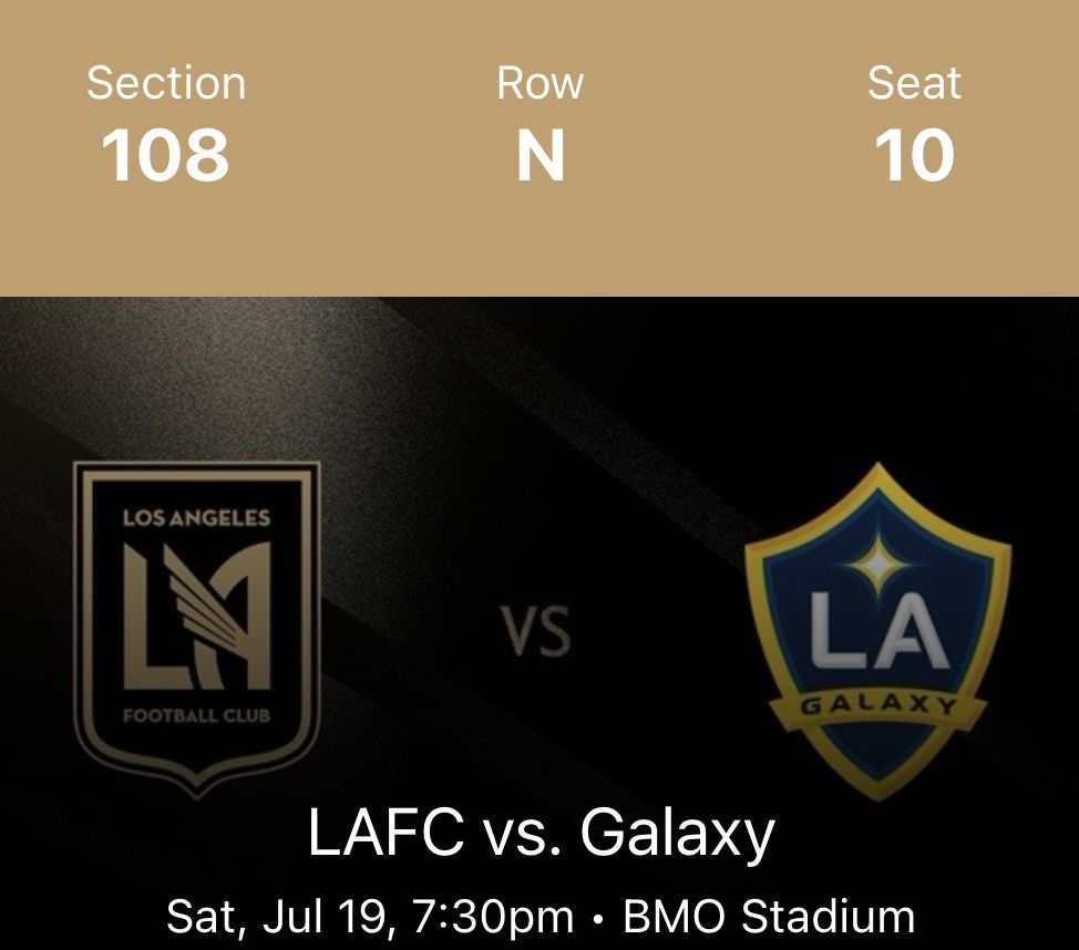 LAFC VS GALAXY