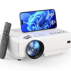AuKing Projector,Mini Projector with Wifi and Bluetooth