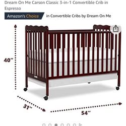 3-1 Convertible Mini Crib New In Box