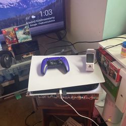 Ps5 And 4K Tv Plus Nintendo Switch And Games And 3d Pulse Wireless Headphones Plus Monitor 