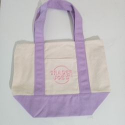🌸 Trader Joe’s Mini Tote – LAVENDER (2025 Spring Drop – RARE & SOLD OUT!)