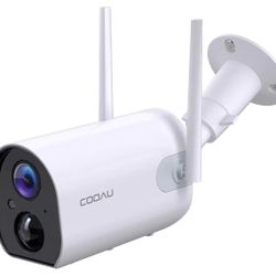 Wireless Security Camera Outdoor, WiFi Rechargeable Battery Powered Home Cameras, 1080P Surveillance Camera with Night Vision, 2-Way Audio, IP65 Wate