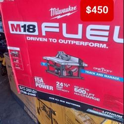 Milwaukee M18 FUEL 8-1/4" Table Saw w/ONE-KEY.  Tool-Only 